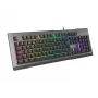 GENESIS Rhod 500 RGB klaviatūra žaidimams USB QWERTY juoda, sidabrinė