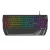 Žaidimų klaviatūra GENESIS Rhod 350 RGB — pilno dydžio 104 klavišų USB QWERTY ispaniška, juoda, RGB apšvietimas, riešo atrama