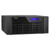 NAS bokštinis QNAP TS-h1290FX — EPYC 7302P 3.0 GHz, 128 GB DDR4, 12 lizdų, QuTS hero, juodas
