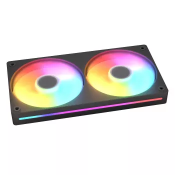 COUGAR Unity240-FB Vieno rėmo 240 ARGB PWM atbulinis ventiliatorius su srauto kabelio dizainu, juodas