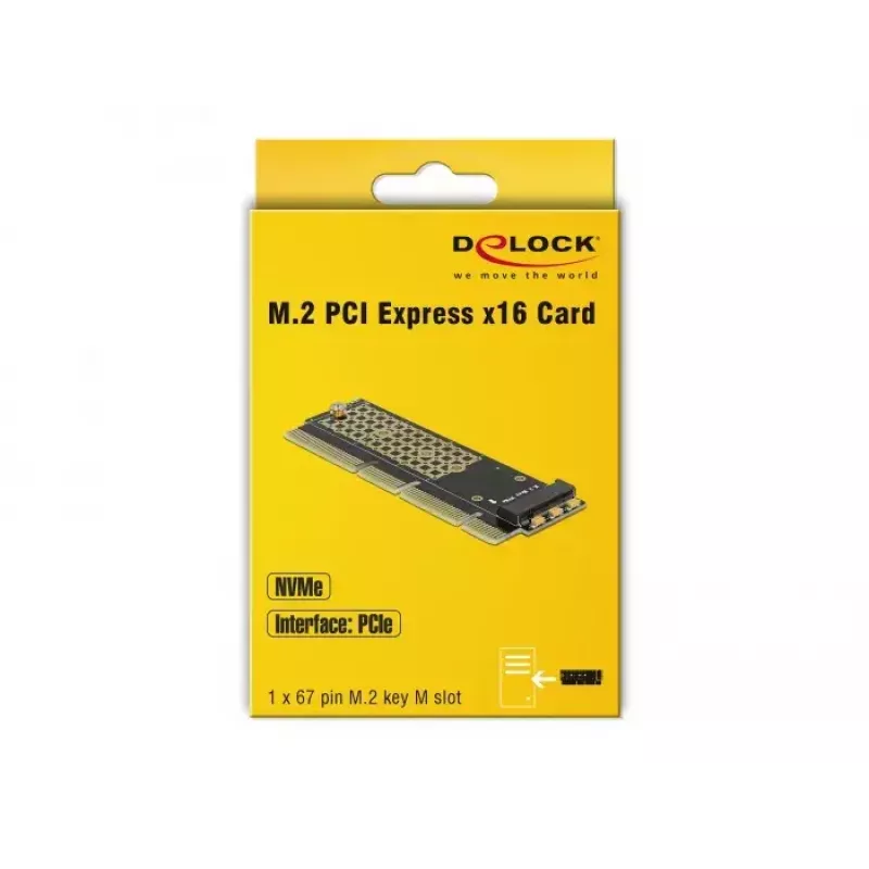 DeLOCK 90303 vidinė PCIe sąsajos plokštė M.2 lizdui