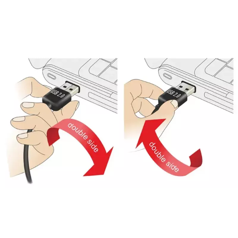 USB kabelis DeLOCK 2m USB 2.0 A - micro-B m/m