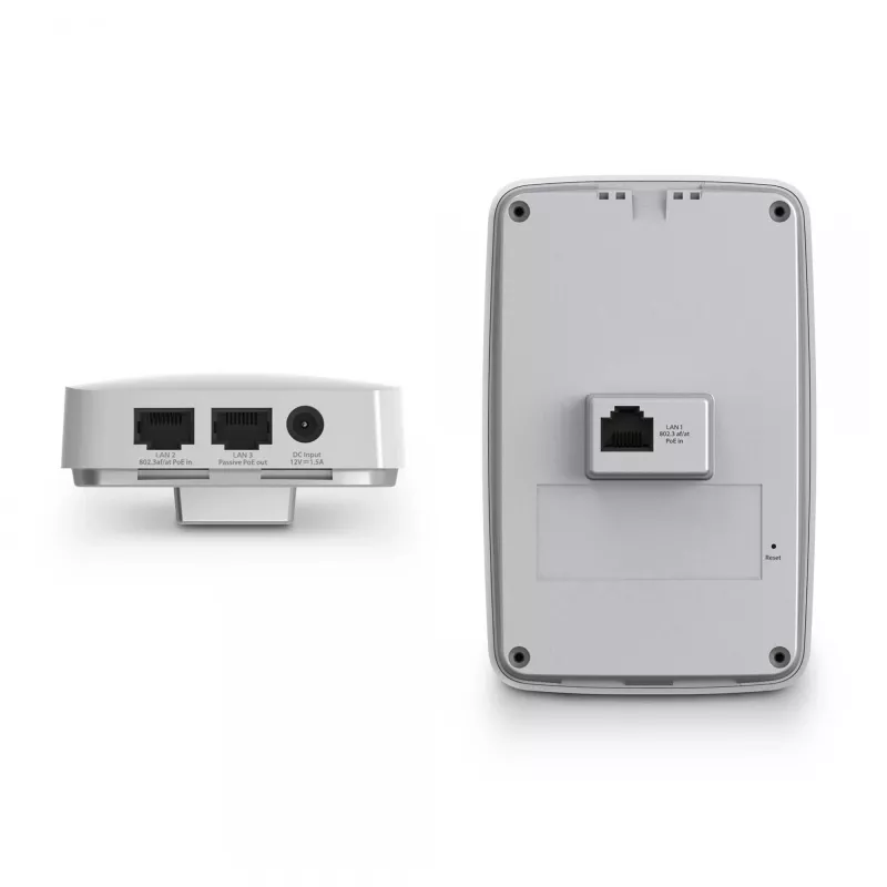 EnGenius ECW215 belaidis prieigos taškas, sieninis, Wi-Fi 6, 400+867 Mbps, 2T2R, GbE, PoE.af, 2x4 ir 2x 5dBi