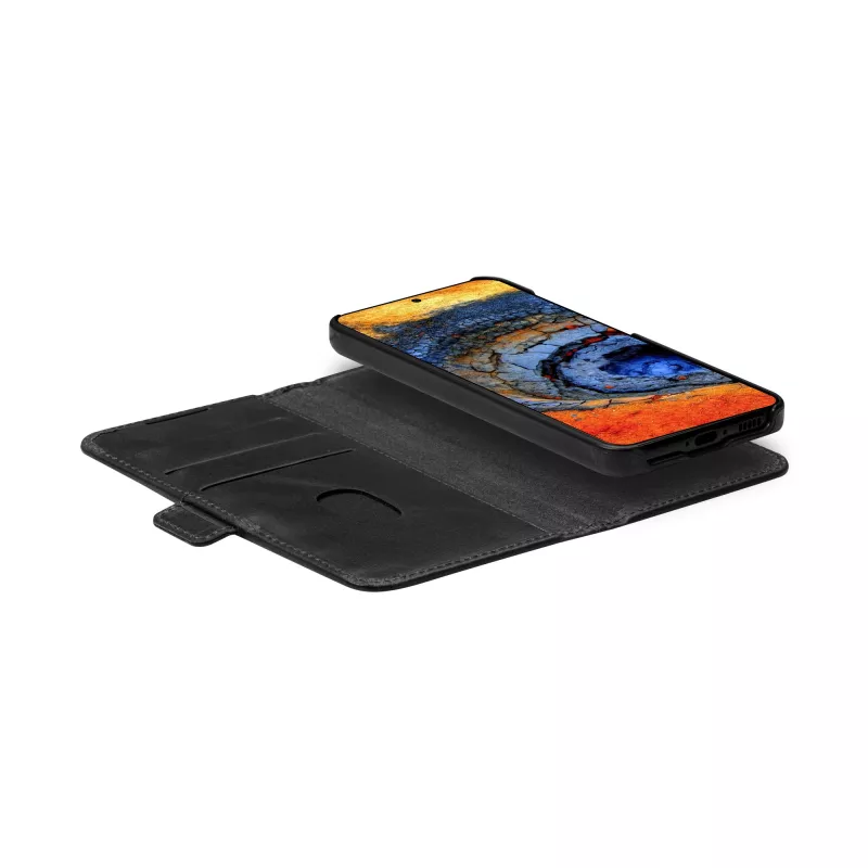 Mobilaus telefono užlenkiamas dėklas dbramante1928 Lynge, Samsung Galaxy S25+, 17 cm (6,7 colių) ekranams, juodas