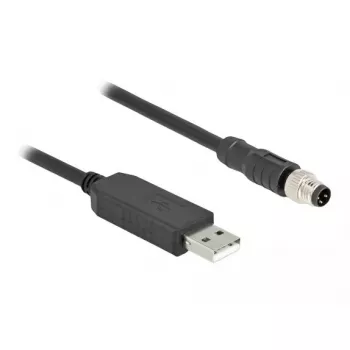 DeLOCK jutiklio/vykdiklio kabelis 1.8 m M8 USB 2.0 Type-A juodas 64258