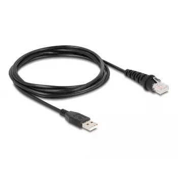 DeLOCK USB brūkšninių kodų skaitytuvas 1D ir 2D, laidinis, stacionariam montavimui
