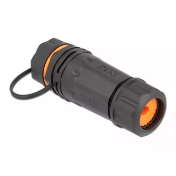 RJ-45 jungtis / prailgintuvas DeLOCK 86700, juoda-oranžinė