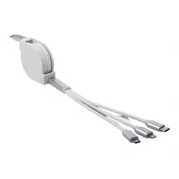 DeLOCK USB Type-C 3 in 1 ištraukiamas įkrovimo kabelis Lightning Micro USB USB Type-C 0,98 m