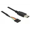 USB kabelis DeLOCK 1,8 m USB 2.0-A / TTL 6 kontaktų juodas