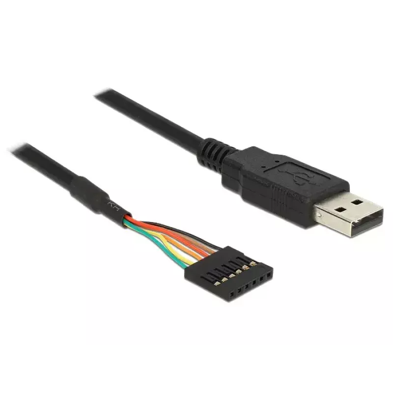 USB kabelis DeLOCK 1,8 m USB 2.0-A / TTL 6 kontaktų juodas