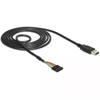 USB kabelis DeLOCK 1,8 m USB 2.0-A / TTL 6 kontaktų juodas