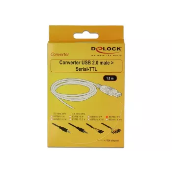 USB kabelis DeLOCK 1,8 m USB 2.0-A / TTL 6 kontaktų juodas