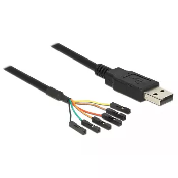 USB kabelis DeLOCK 1,8 m USB 2.0-A / TTL 6 kontaktų juodas