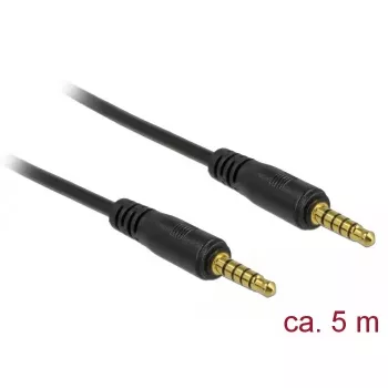 Garso kabelis DeLOCK 85699 5m 3,5mm Juodas
