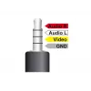 Garso kabelis DeLOCK 84724 1,5 m 3,5 mm 3 x RCA juodas