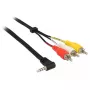 Garso kabelis DeLOCK 84724 1,5 m 3,5 mm 3 x RCA juodas