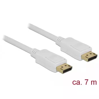 DisplayPort kabelis DeLOCK 84861 7 m Baltas