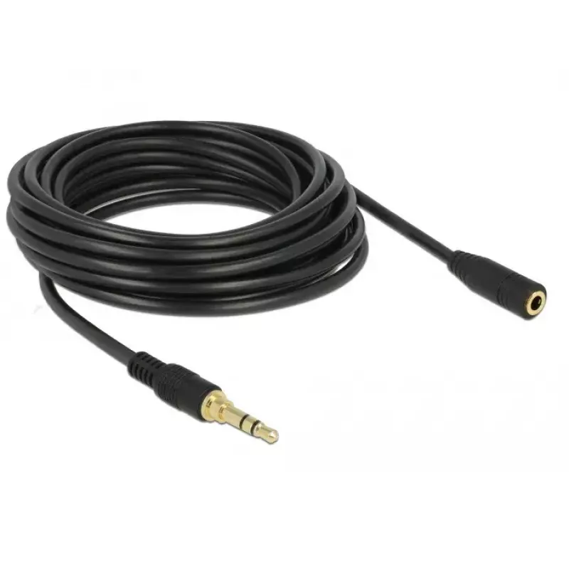 Audio kabelis DeLOCK 85590 5m 3,5mm juodas