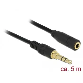 Audio kabelis DeLOCK 85590 5m 3,5mm juodas
