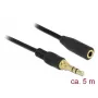 Audio kabelis DeLOCK 85590 5m 3,5mm juodas