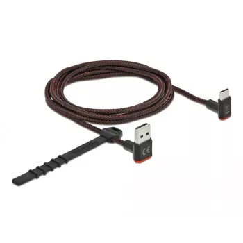 USB 2.0 laidas DeLOCK EASY-USB 85278 Type-A (apverčiamas) į Type-C vyriškas 2 m juodas