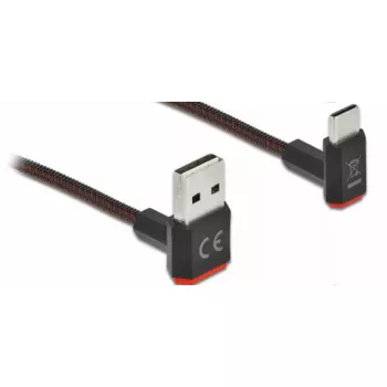 USB 2.0 laidas DeLOCK EASY-USB 85278 Type-A (apverčiamas) į Type-C vyriškas 2 m juodas