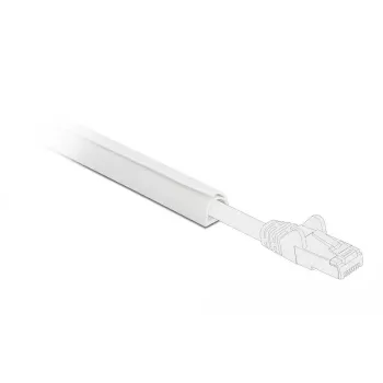 Kabelių kanalas PVC baltas 12 mm DeLOCK 20718