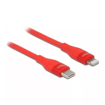 DeLOCK 86635 USB Type-C į Lightning duomenų ir įkrovimo laidas, 2 m, raudonas