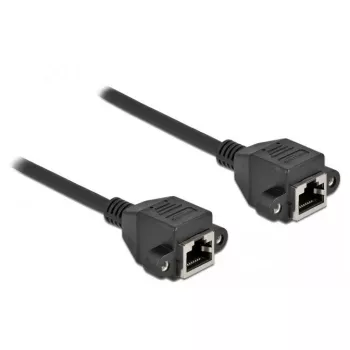 Tinklo kabelis DeLOCK Cat.6A RJ45 – RJ45 1m juodas