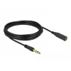 Stereo Jack ilginimo kabelis DeLOCK 86767 6,35mm 5m Juoda