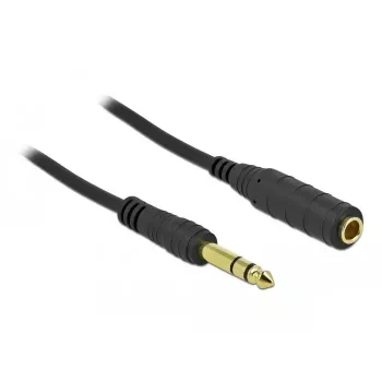 Stereo Jack ilginimo kabelis DeLOCK 86767 6,35mm 5m Juoda