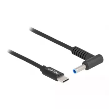DeLOCK įkrovimo laidas nešiojamam kompiuteriui USB Type-C vyriškas į HP 4,5 x 3,0 mm vyrišką 1,5 m 20 V 3 A