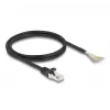DeLOCK RJ50 kištukas į atvirus laidų galus S/FTP 1 m juoda