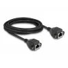 DeLOCK RJ50 prailginimo laidas moteriškas-moteriškas S/FTP 5 m juodas