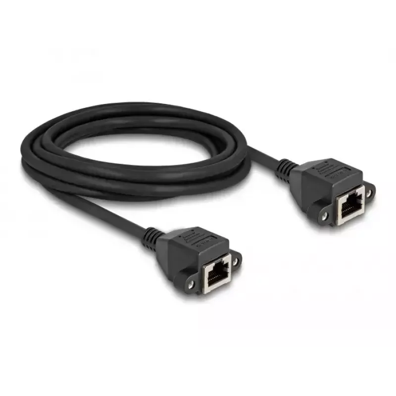 DeLOCK RJ50 prailginimo laidas moteriškas-moteriškas S/FTP 5 m juodas