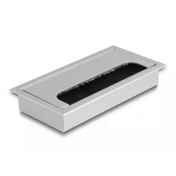 Kabelio įvadas DELOCK 66861 stalui, sidabrinis, 80×160×28 mm, 1 vnt.