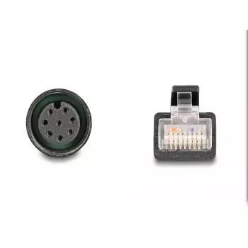 DeLOCK M12 adapterinis kabelis A-koduotas 8 kontaktų moteriškas į RJ45 vyrišką 50 cm