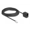 DeLOCK telefono kabelis RJ11 kištukas – RJ45 lizdas juodas 10 m