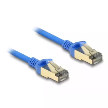 DeLOCK RJ45 tinklo kabelis Cat.8.1 F/FTP Slim 0,5 m mėlynas