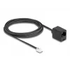 DeLOCK telefono kabelis RJ11 kištukas – RJ45 lizdas 3 m juodas