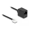 DeLOCK telefono kabelis RJ11 kištukas – RJ45 lizdas 3 m juodas