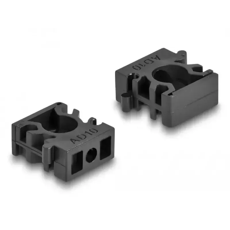 Laikiklis kabeliams DeLOCK 60481 10 mm juodas 8 vnt.