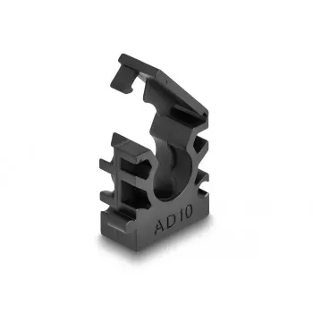 Laikiklis kabeliams DeLOCK 60481 10 mm juodas 8 vnt.