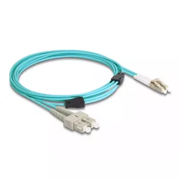 DeLOCK Fiber Optical Cable LC Duplex į SC Duplex OM3 3 m