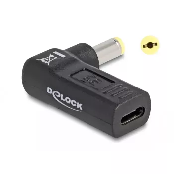 DeLOCK adapteris USB Type-C (moteriškas) į Acer 5,5 x 1,7 mm (vyriškas) 90° kampu