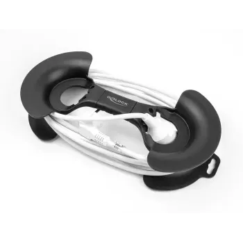 DeLOCK kabelių vyniotuvas 375 x 170 mm juodas plastikinis