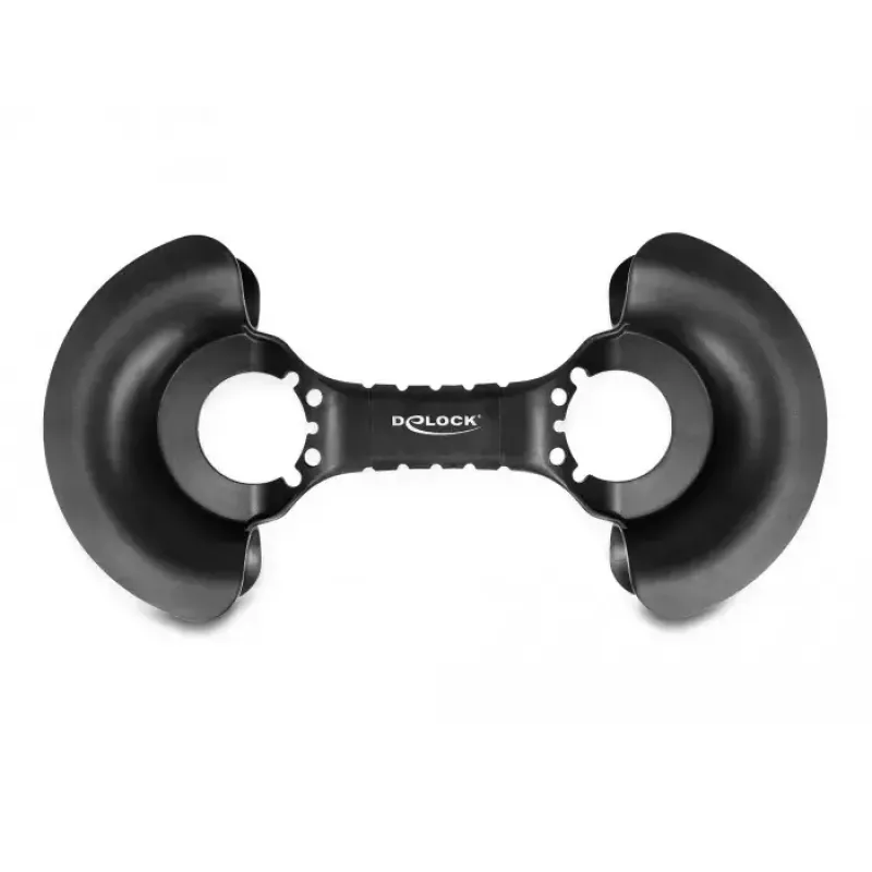 DeLOCK kabelių vyniotuvas 375 x 170 mm juodas plastikinis