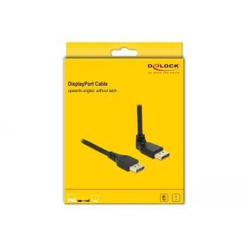 DELOCK DisplayPort kabelis 1 m, DisplayPort į DisplayPort, 5,7 mm skersmuo, iki 32 garso kanalų