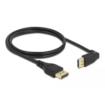 DELOCK DisplayPort kabelis 1 m, DisplayPort į DisplayPort, 5,7 mm skersmuo, iki 32 garso kanalų