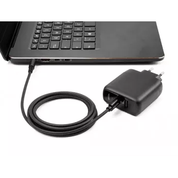 DeLOCK USB Type-C į 5,5 x 2,5 mm nešiojamojo kompiuterio įkrovimo laidas 1,5 m 20 V